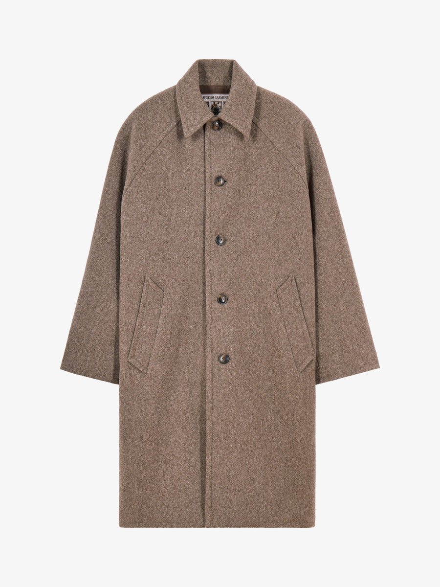 Car Coat Raglan Museum Garments beige chiné - packshot