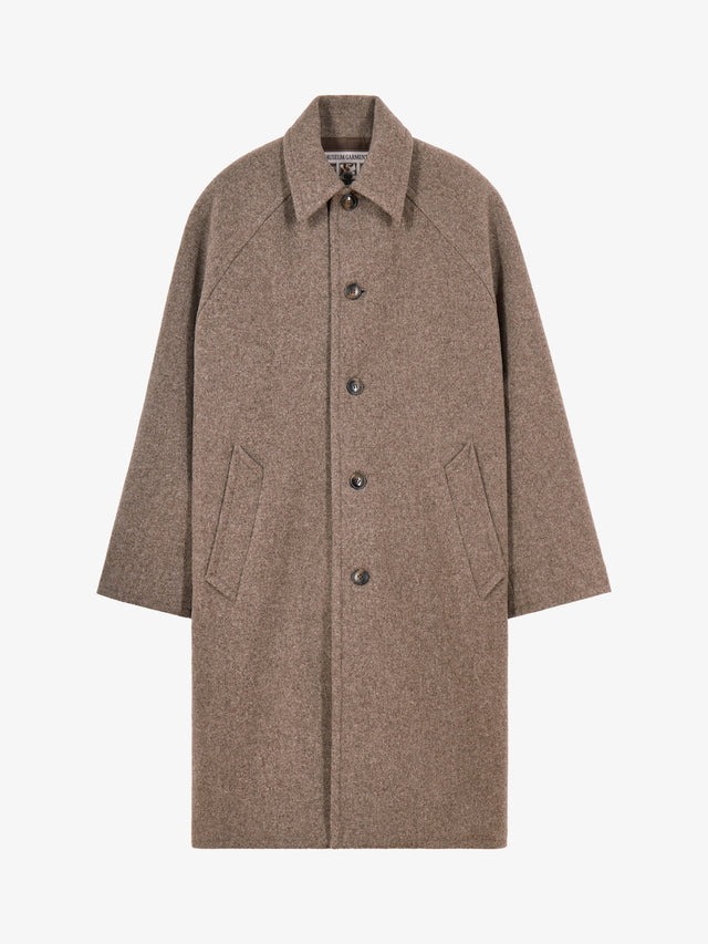 Car Coat Raglan Museum Garments beige chiné - packshot