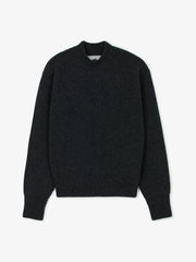Museum Garments Deck Sweater charcoal en laine d'agneau mérinos - packshot