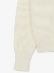 Museum Garments Deck Sweater écru en laine d'agneau mérinos - détail 3