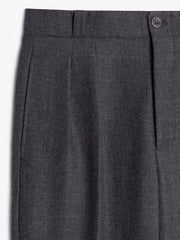 Museum Garments French Military Pants gris anthracite chiné en gabardine de laine - détail 1