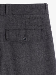 Museum Garments French Military Pants gris anthracite chiné en gabardine de laine - détail 2