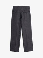 Museum Garments French Military Pants gris anthracite chiné en gabardine de laine - packshot dos
