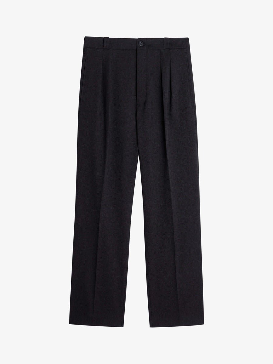 Museum Garments French Military Pants noir en gabardine de laine vierge - packshot face