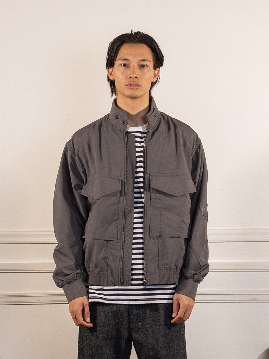ALPHADRY Field Jacket - Charcoal - nanamica - vue de face portée
