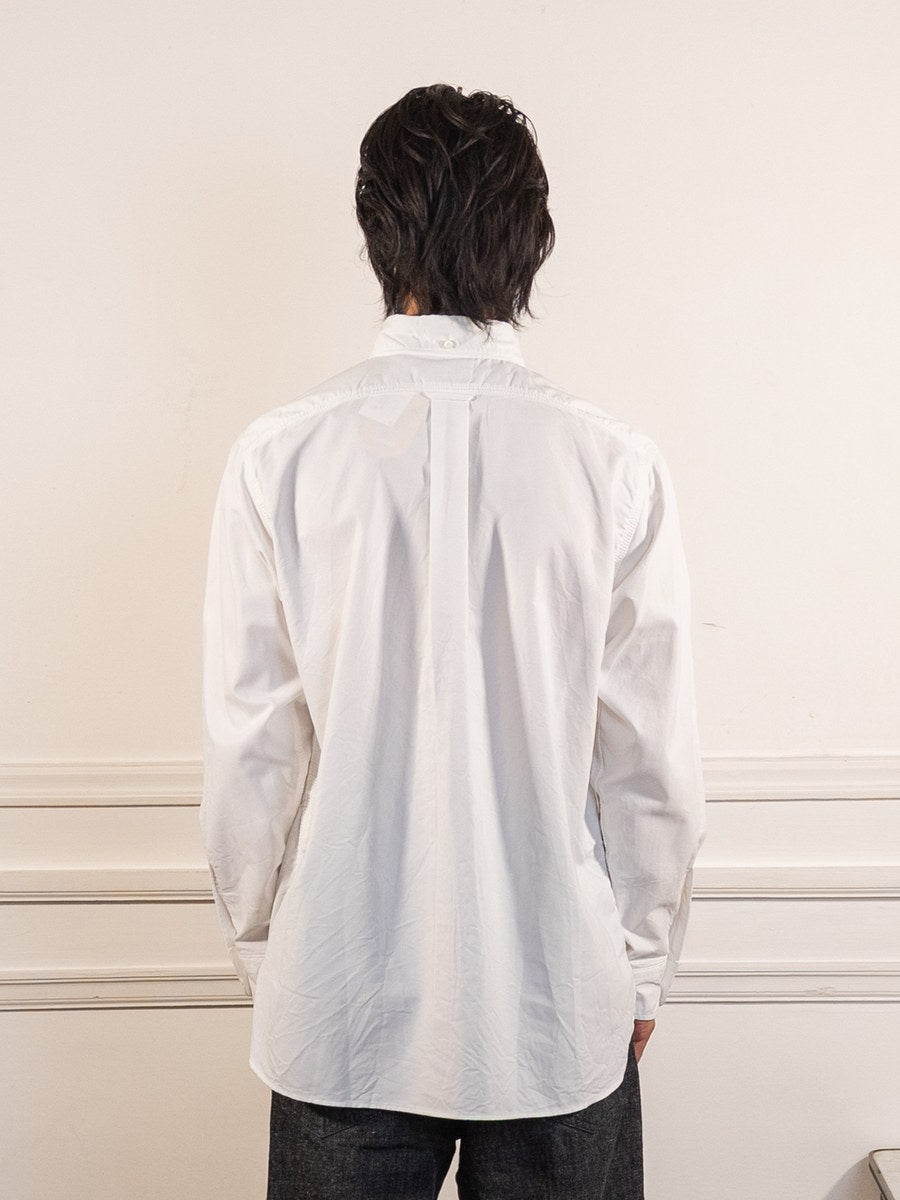 Button Down Wind Shirt - White - nanamica - vue de dos portée