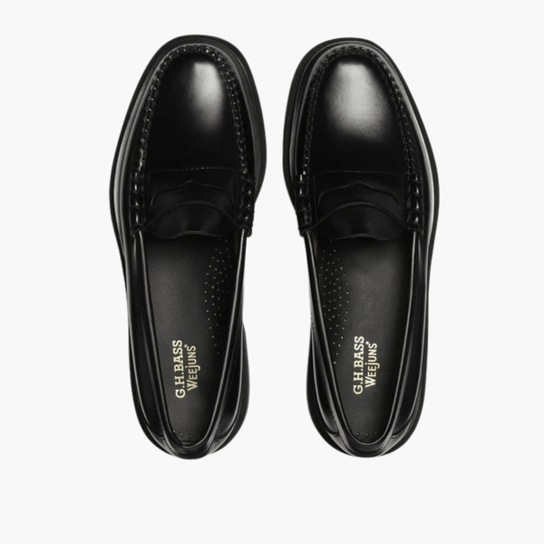Mocassins Penny Loafers noirs confortables avec semelle souple chez Aura Store Rennes