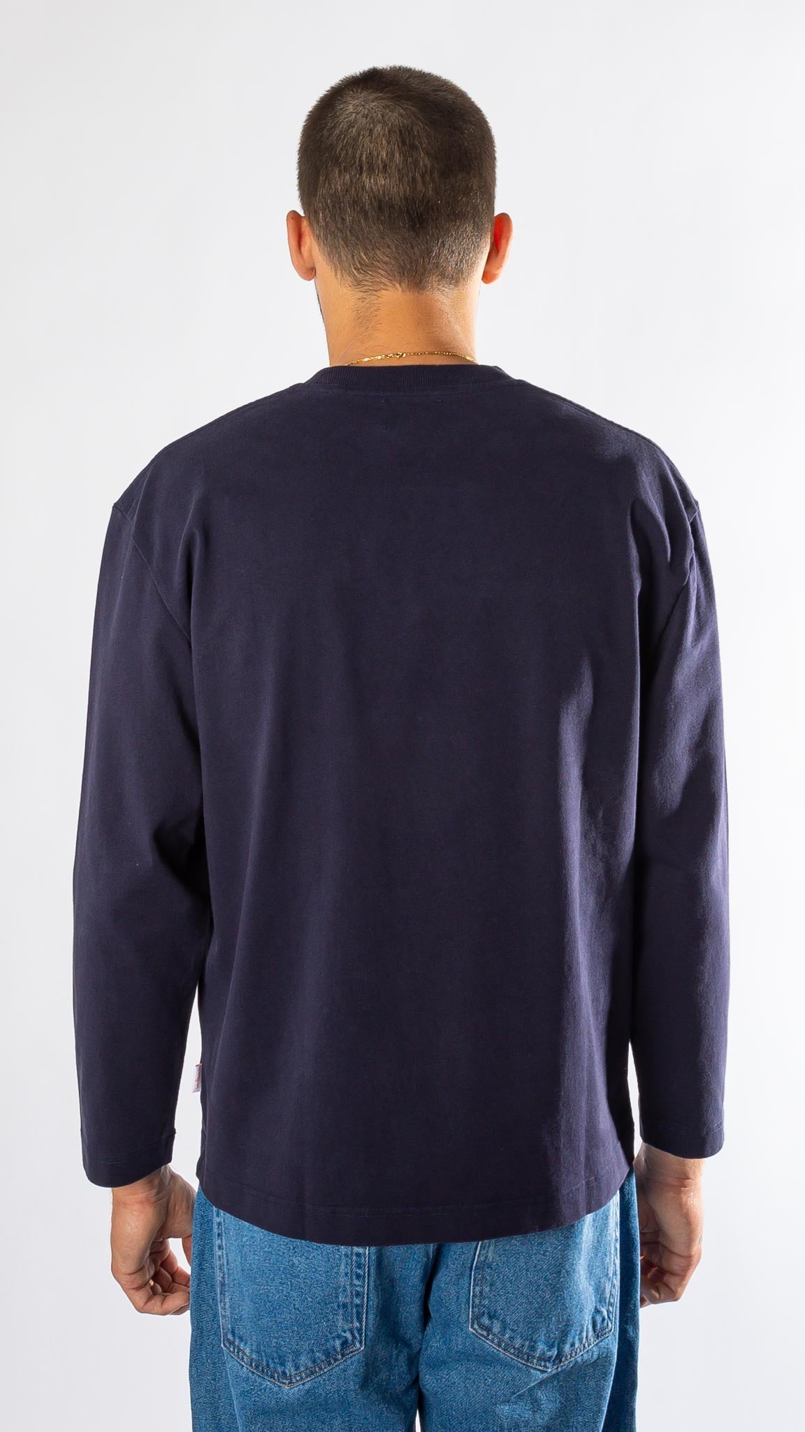 THE LONG SLEEVE T-SHIRT NAVY BLUE Verlan
