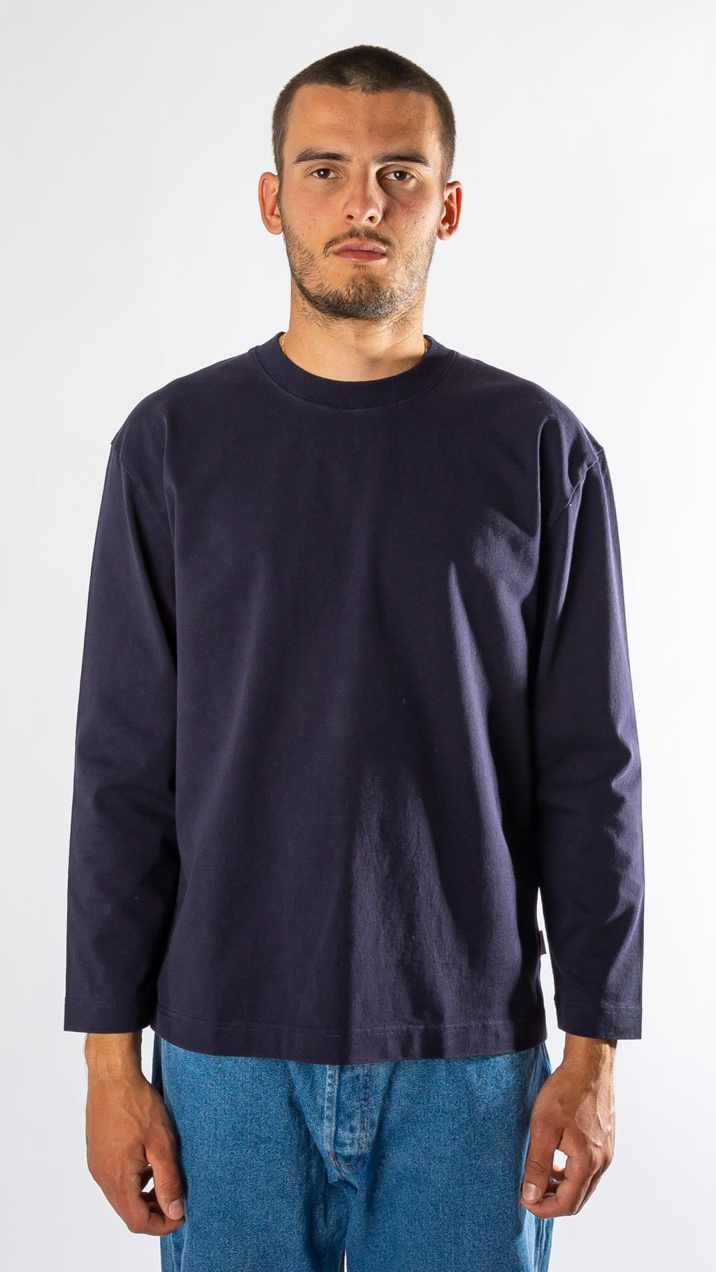 THE LONG SLEEVE T-SHIRT NAVY BLUE Verlan