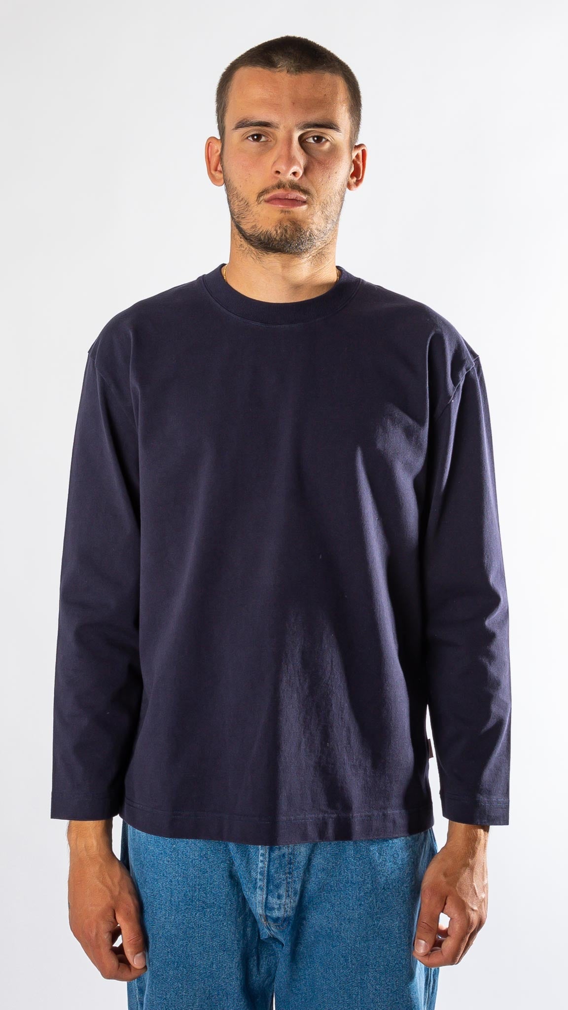 THE LONG SLEEVE T-SHIRT NAVY BLUE Verlan