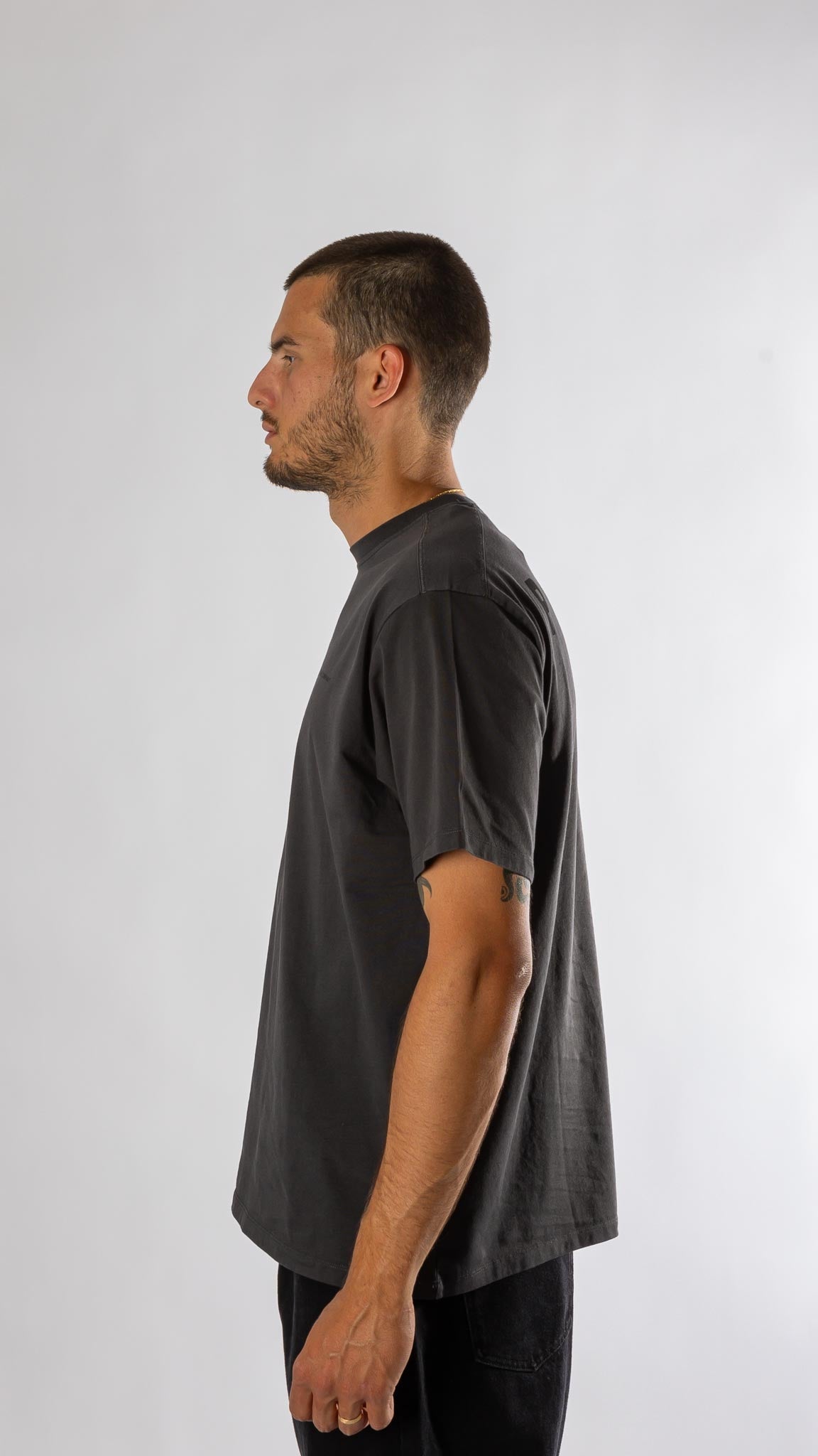 Logo t-shirt - Anthracite / Black Pop trading company