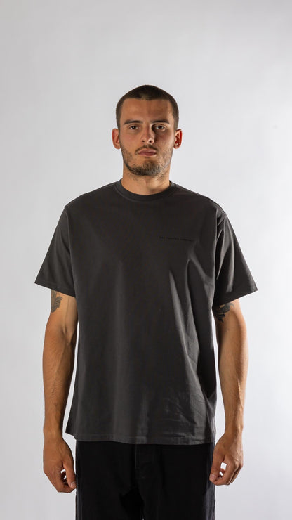 Logo t-shirt - Anthracite / Black Pop trading company
