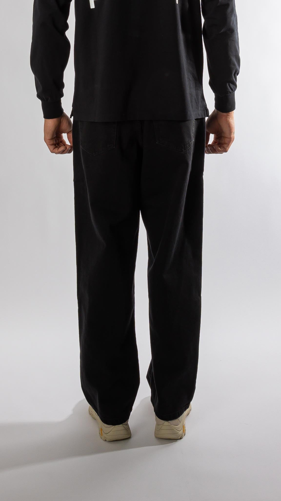 drs denim pant - black Pop trading company