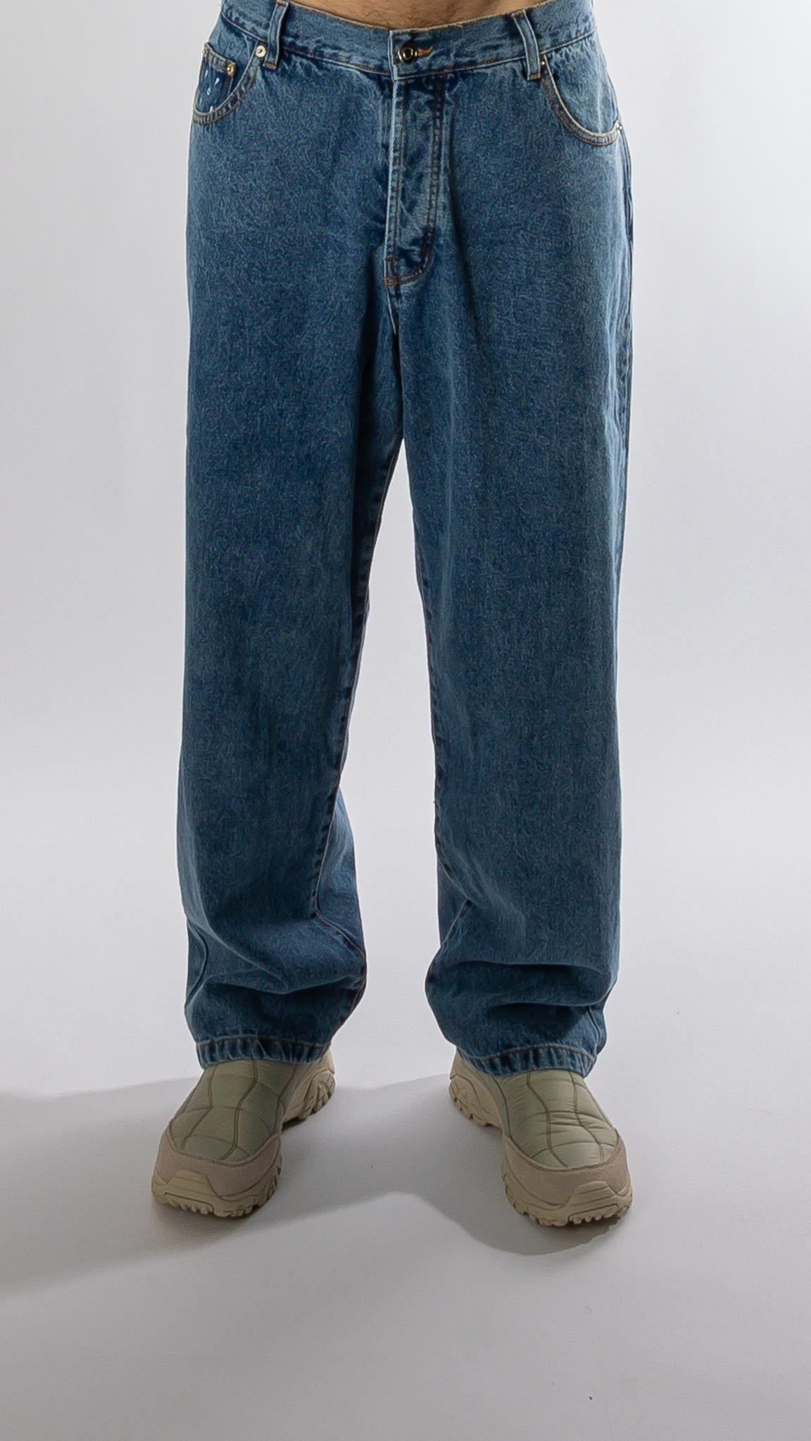 drs denim pant - stone washed Pop trading company