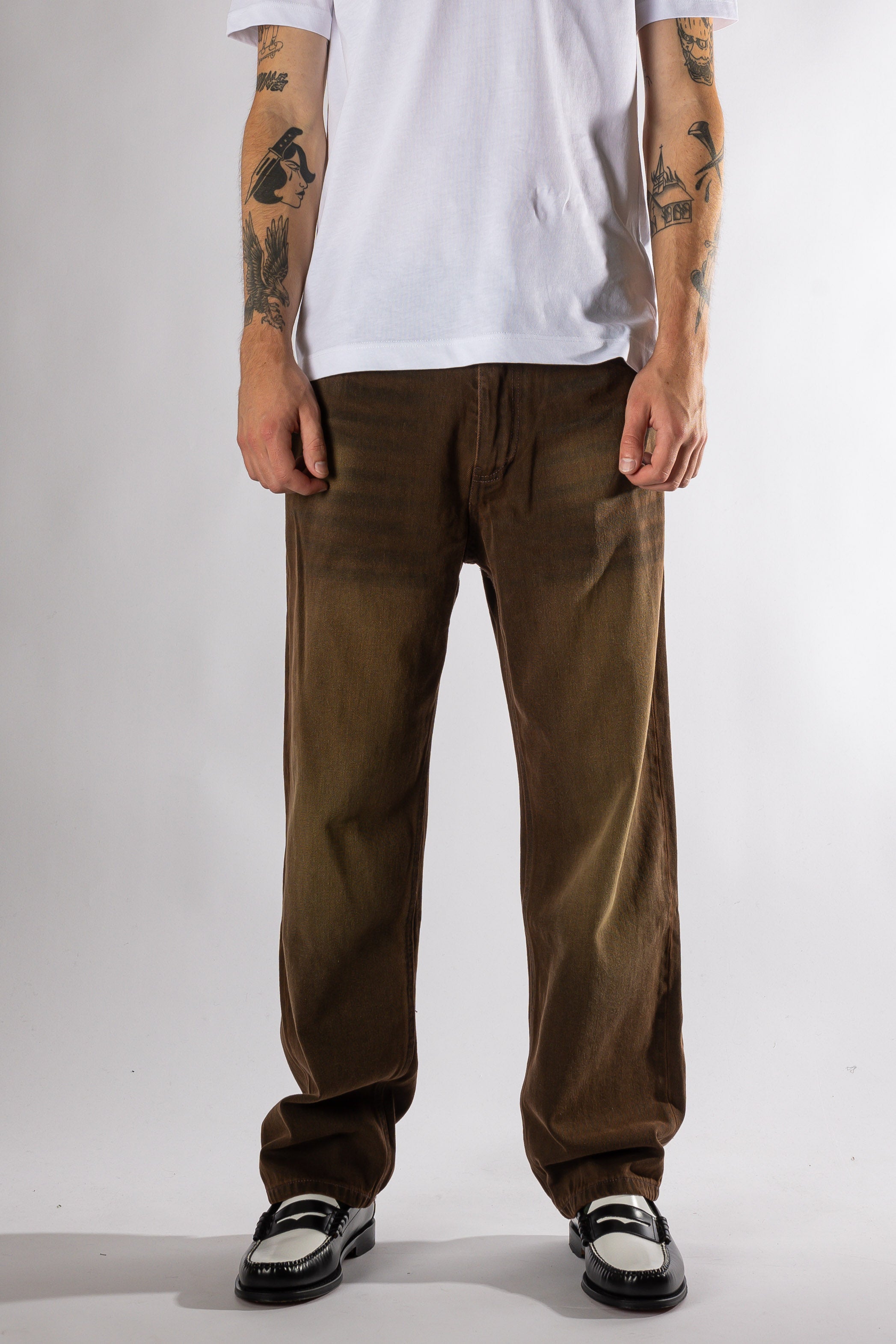 TOBACCO WIDE LEG PANTS Goodies sportive