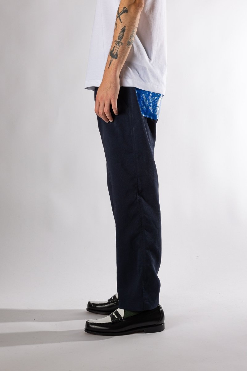 Men's Tapered Leg Trousers NAVY COMME DES GARÇONS shirt