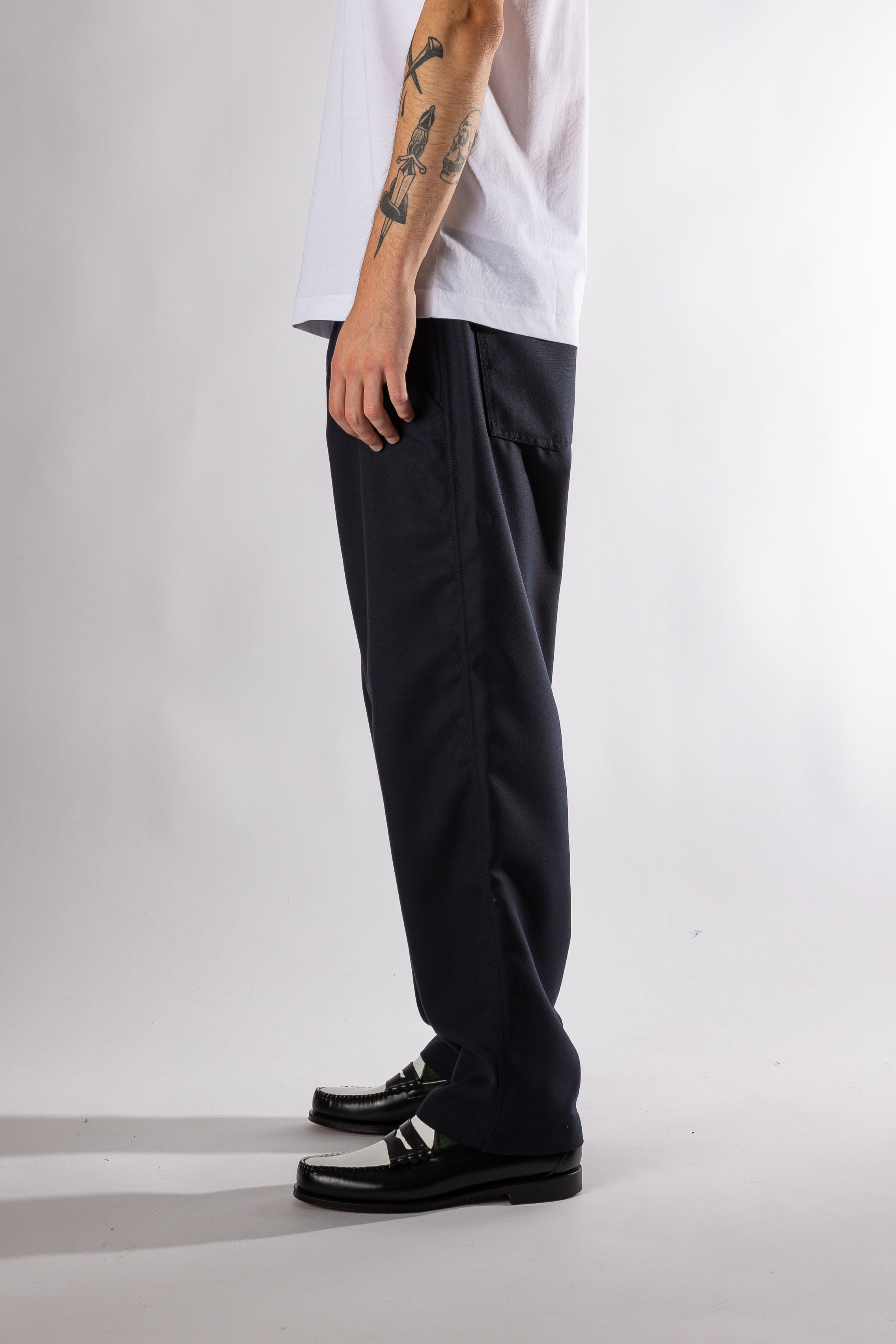 MENS PANTS WOVEN NAVY COMME DES GARÇONS shirt