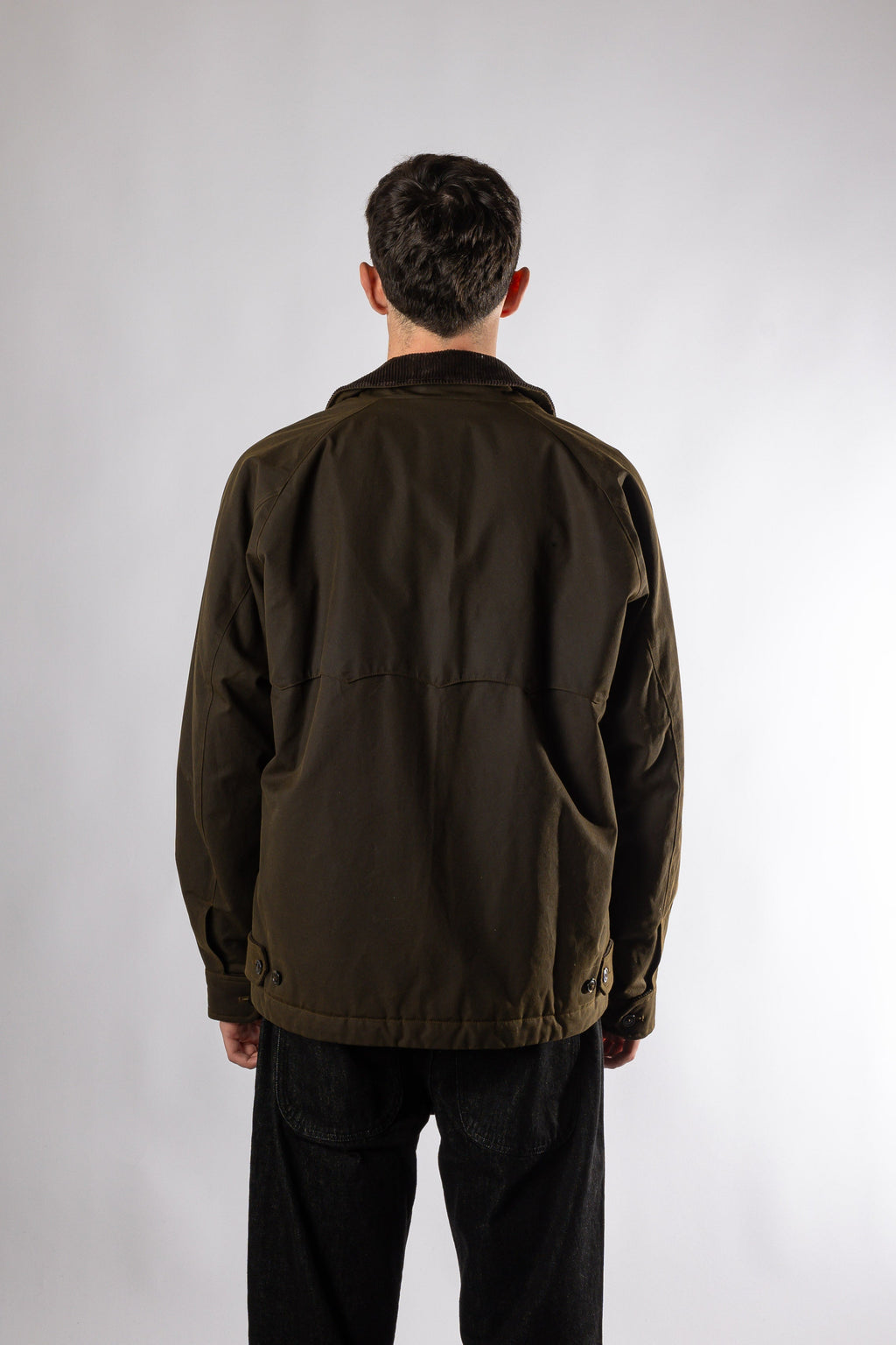 WAXED DECK JACKET - DEEP MOSS BARACUTA