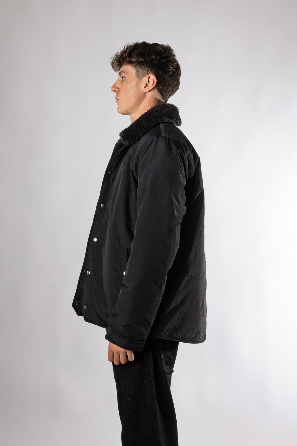 Padded Jacket - Black Pop trading company