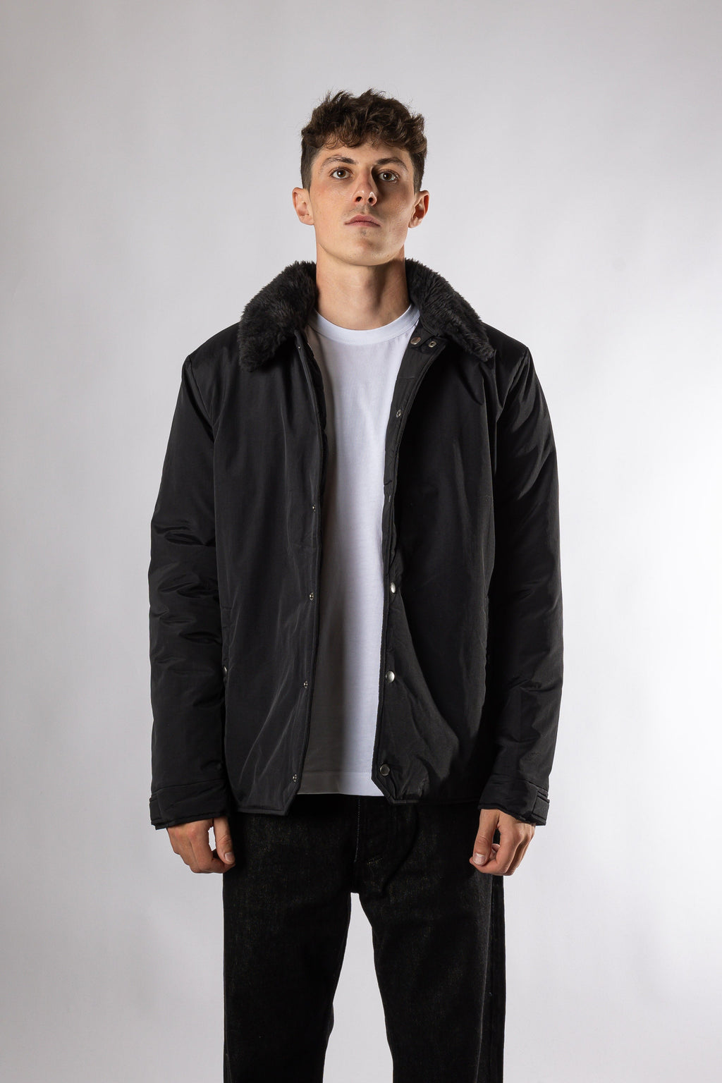 Padded Jacket - Black Pop trading company
