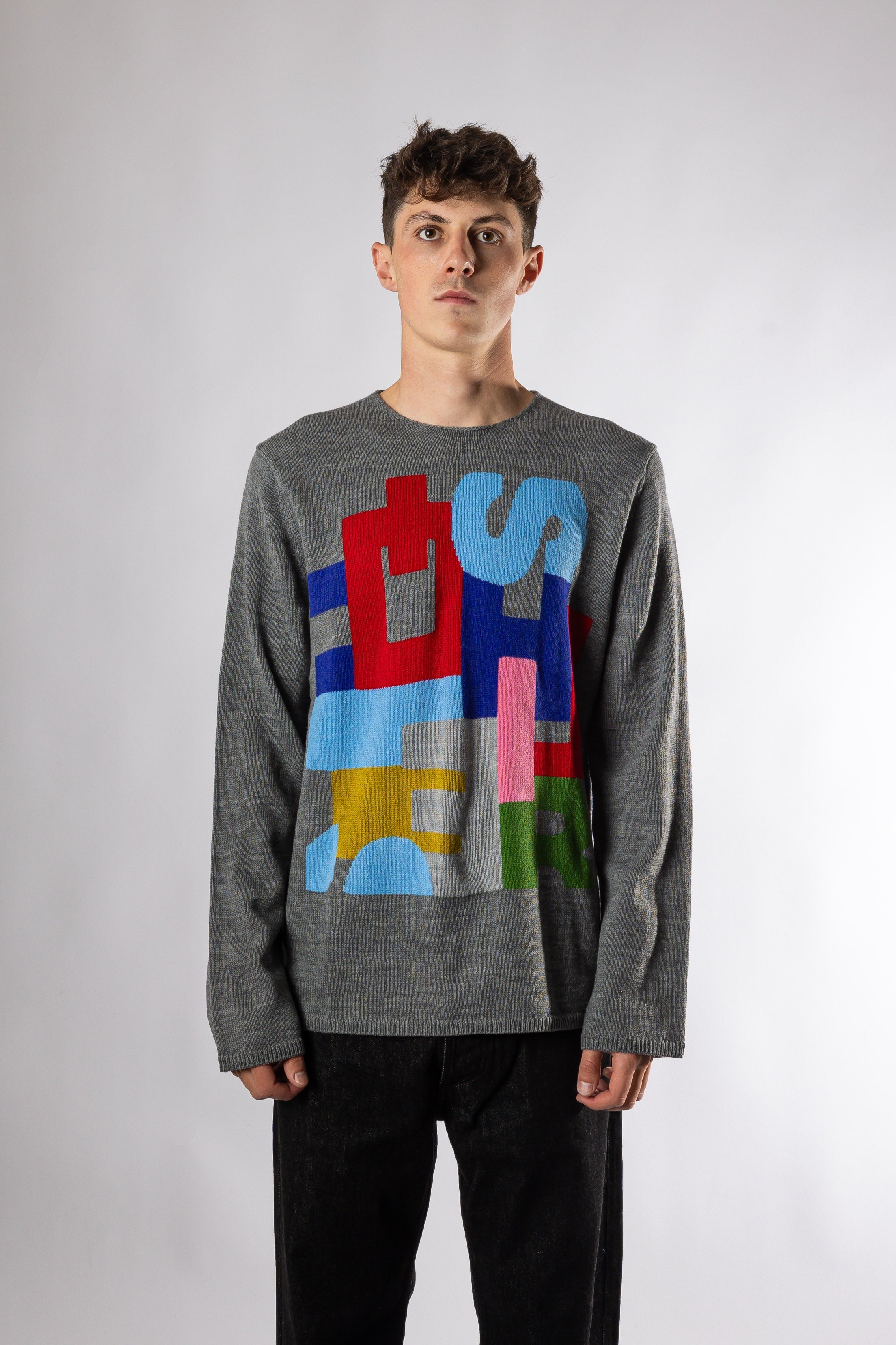 MENS SHIRT KNITTED Grey COMME DES GARÇONS shirt