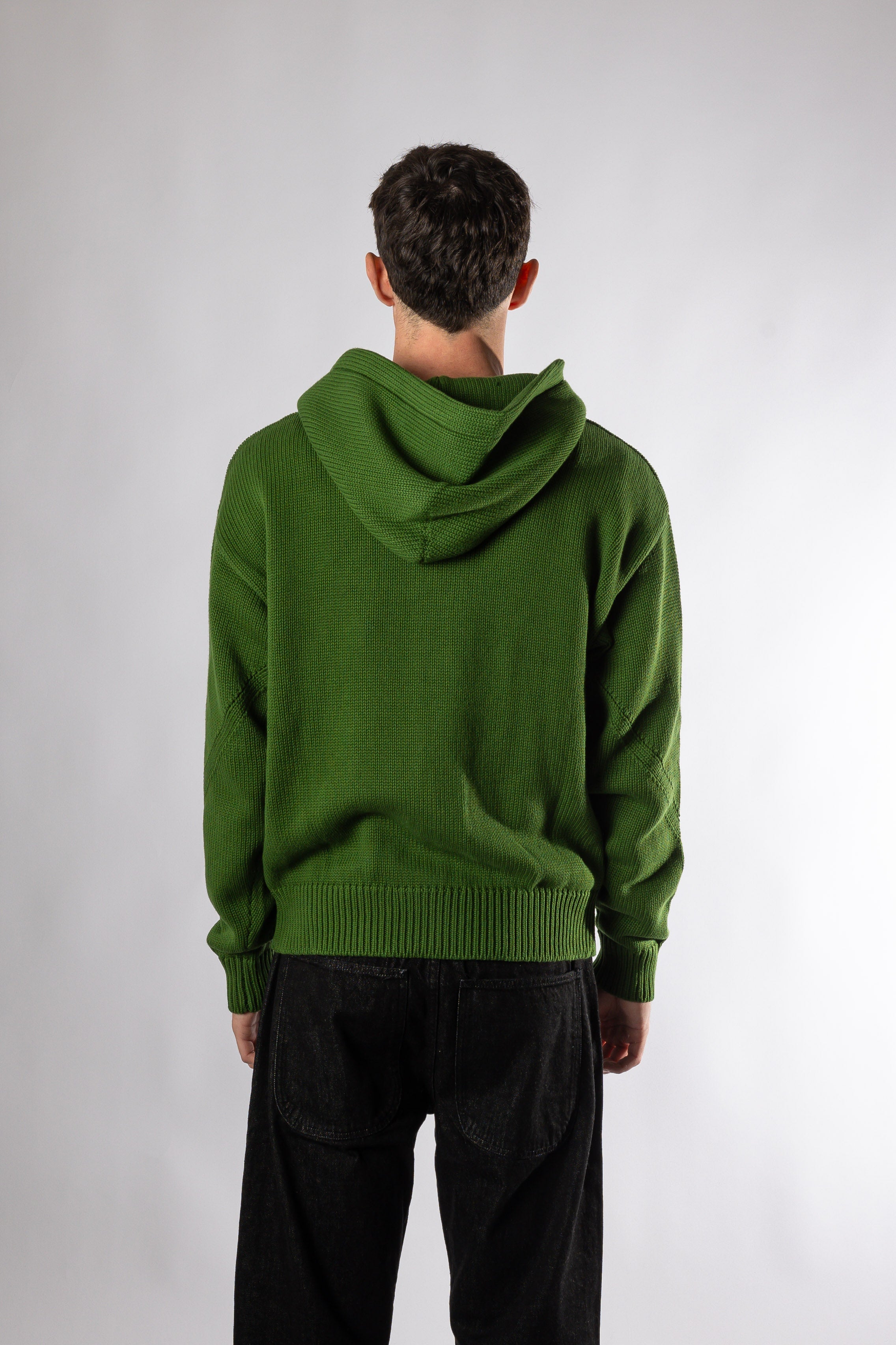 Chunky Knit Zip Up Hoodie - Forest Elf The New Original