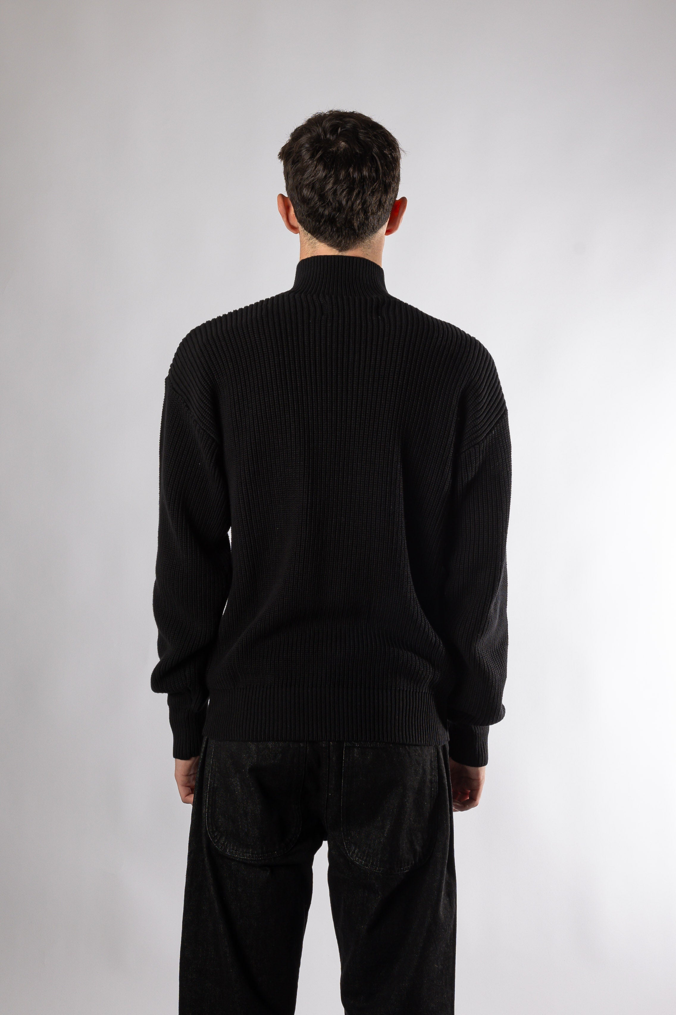 Fisherman Plain Zip Up Sweater The New Original