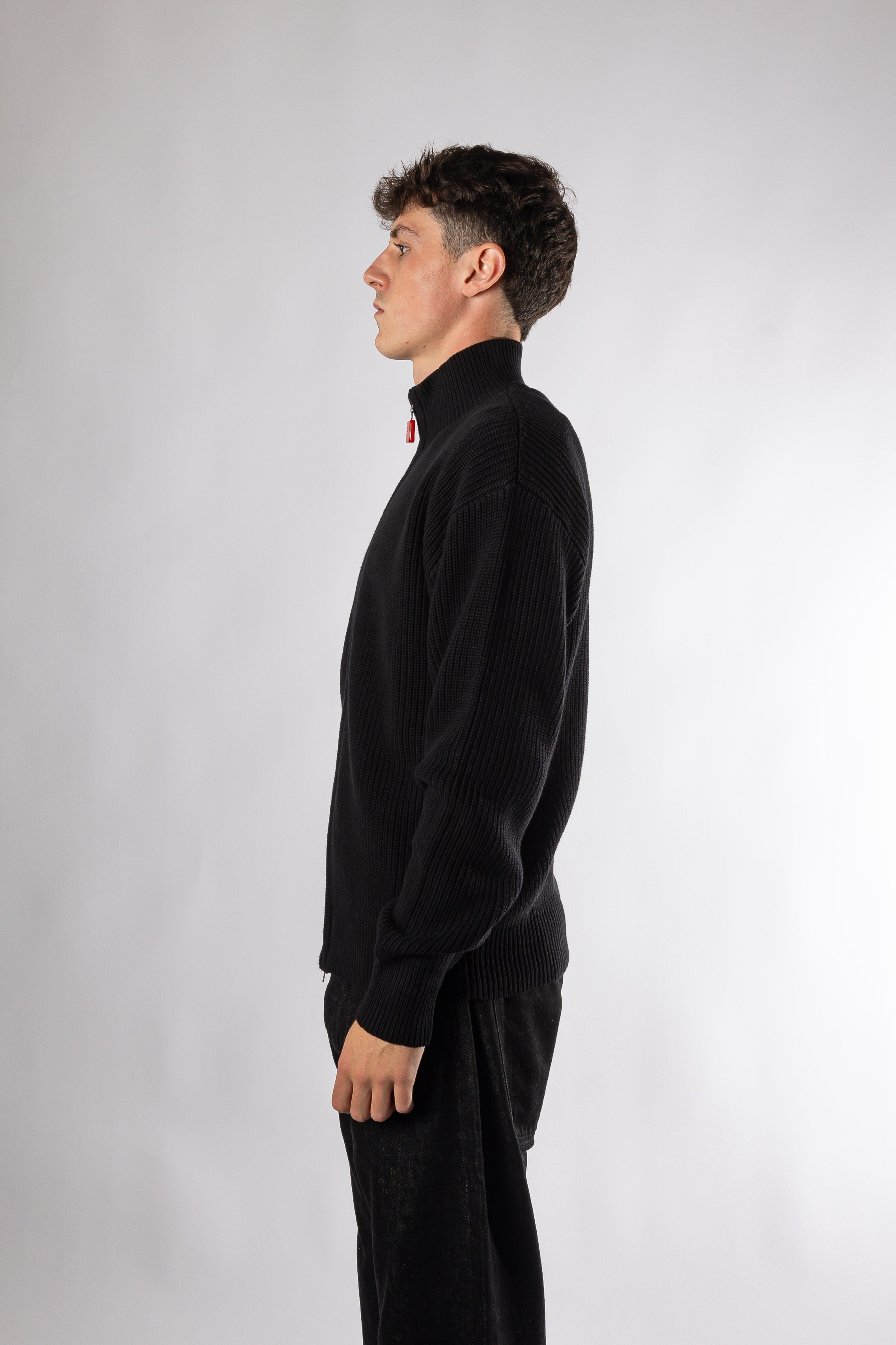 Fisherman Plain Zip Up Sweater The New Original
