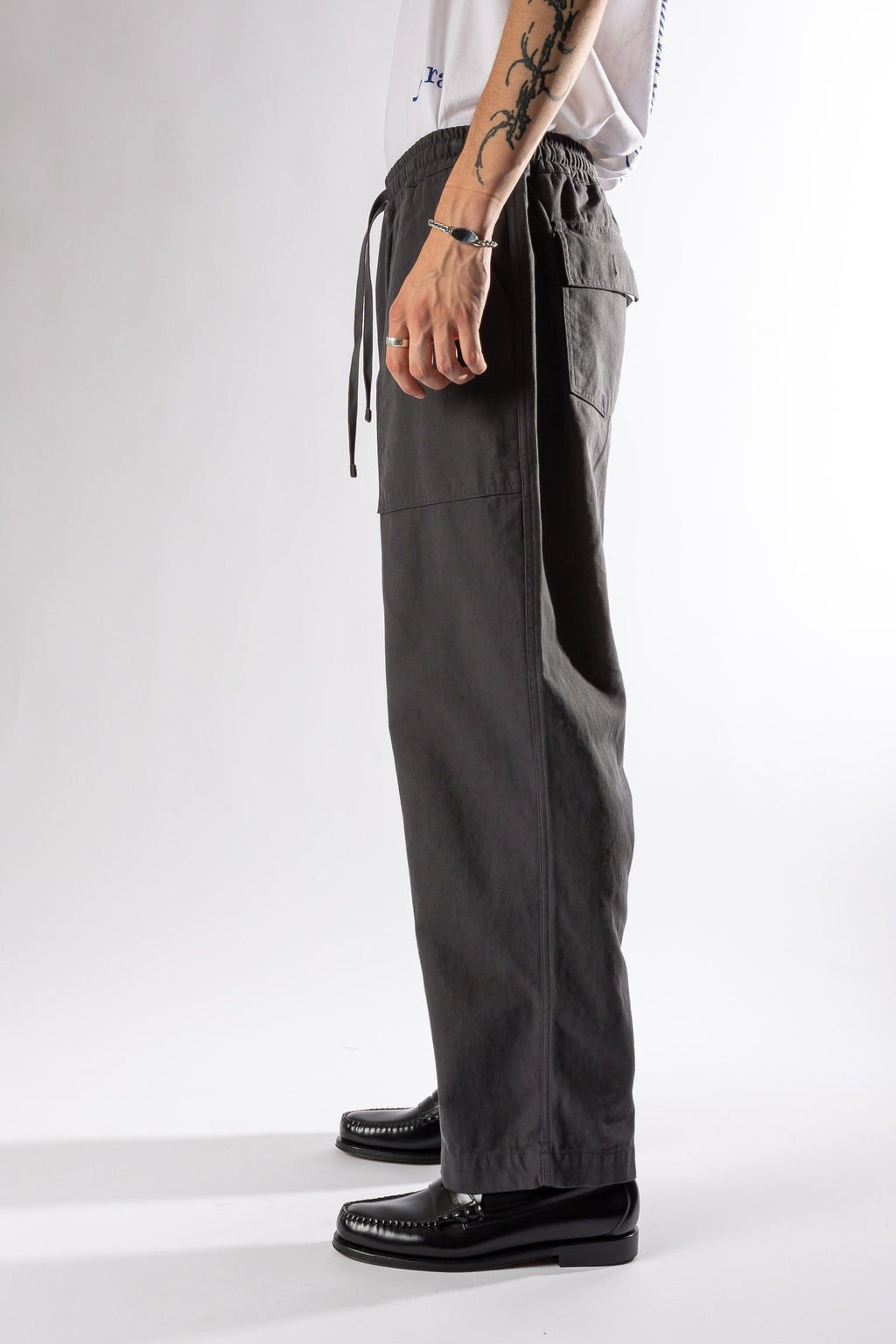 HEAVY COTTON FATIGUE PANTS CHARCOAL Kappy