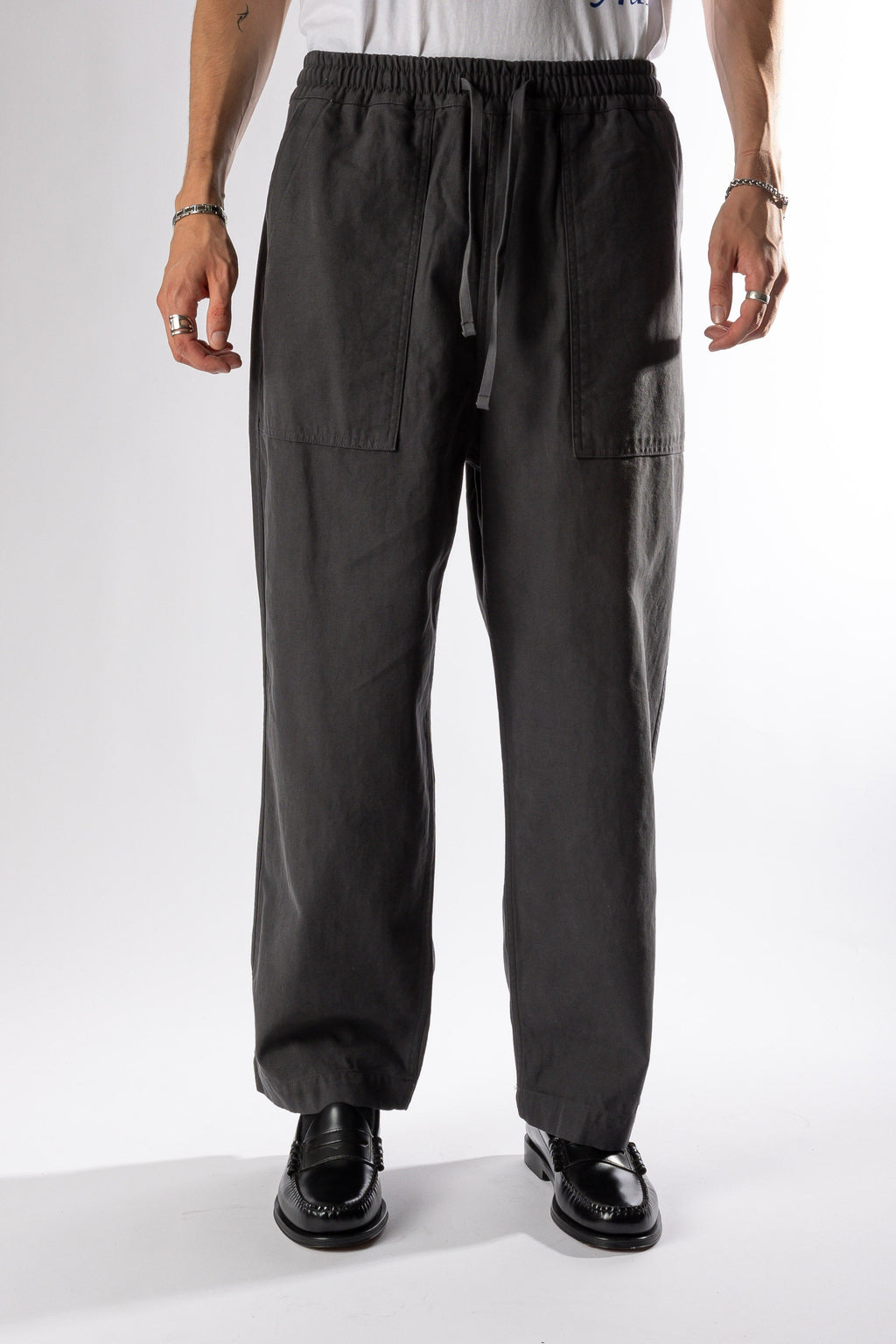 HEAVY COTTON FATIGUE PANTS CHARCOAL Kappy