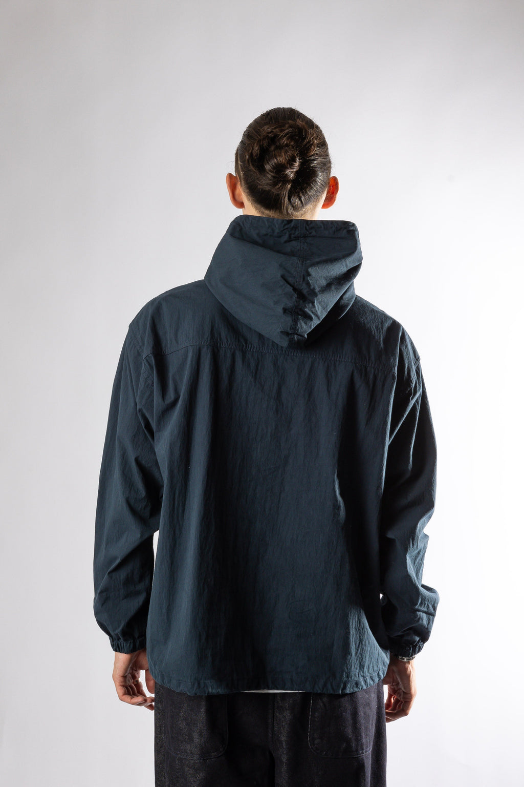 BUTTON HOODIE ANORAK DEEP NAVY Kappy