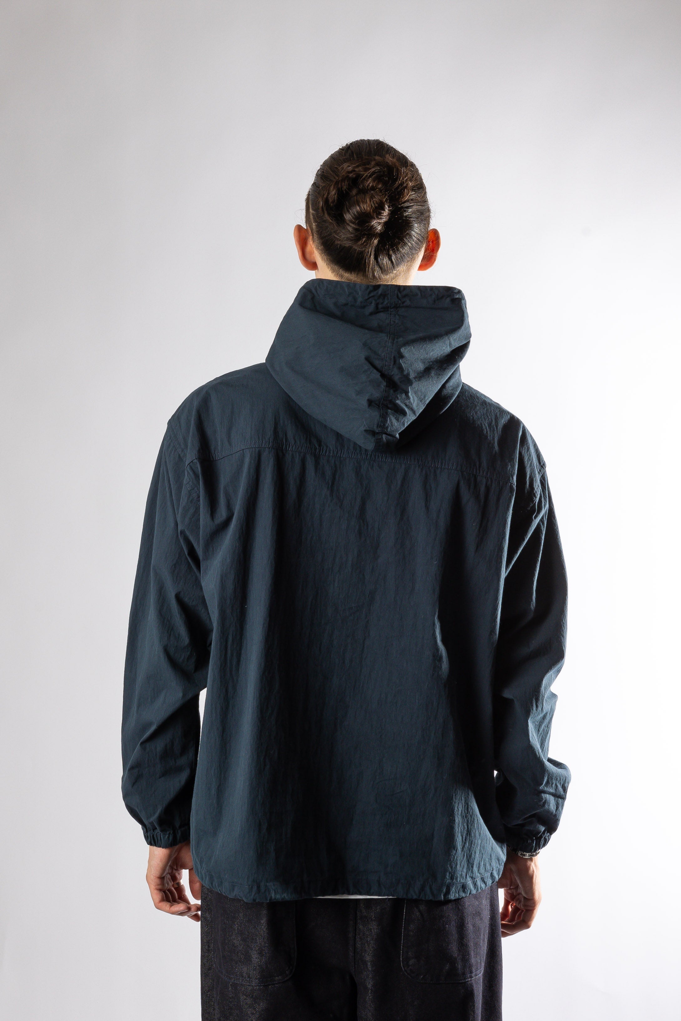 BUTTON HOODIE ANORAK DEEP NAVY Kappy