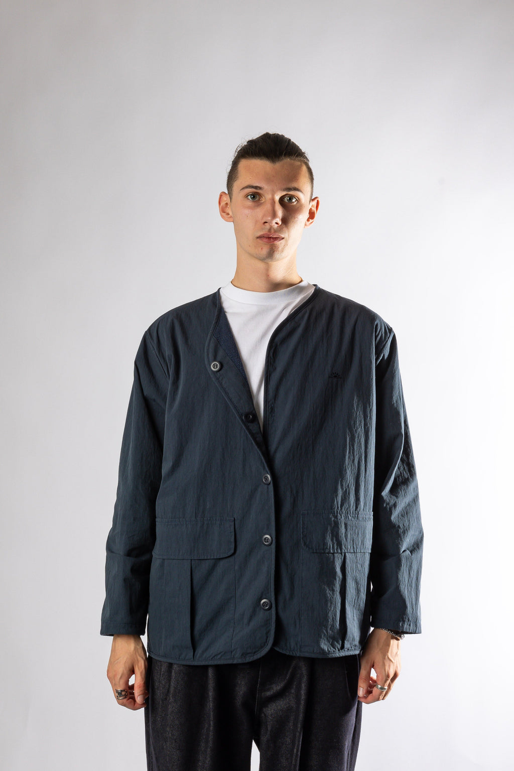 REVERSIBLE UTILITY ROUND JACKET NAVY Kappy