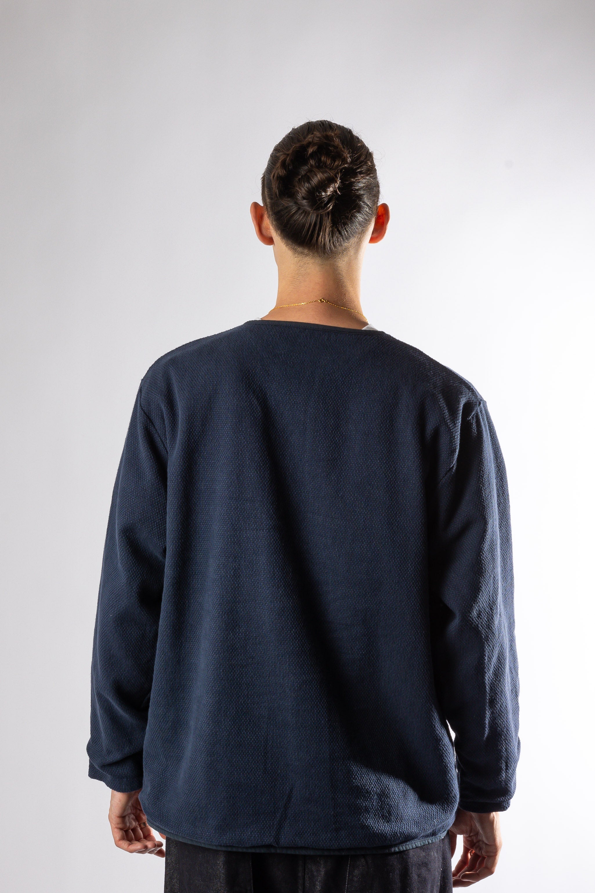 REVERSIBLE UTILITY ROUND JACKET NAVY Kappy