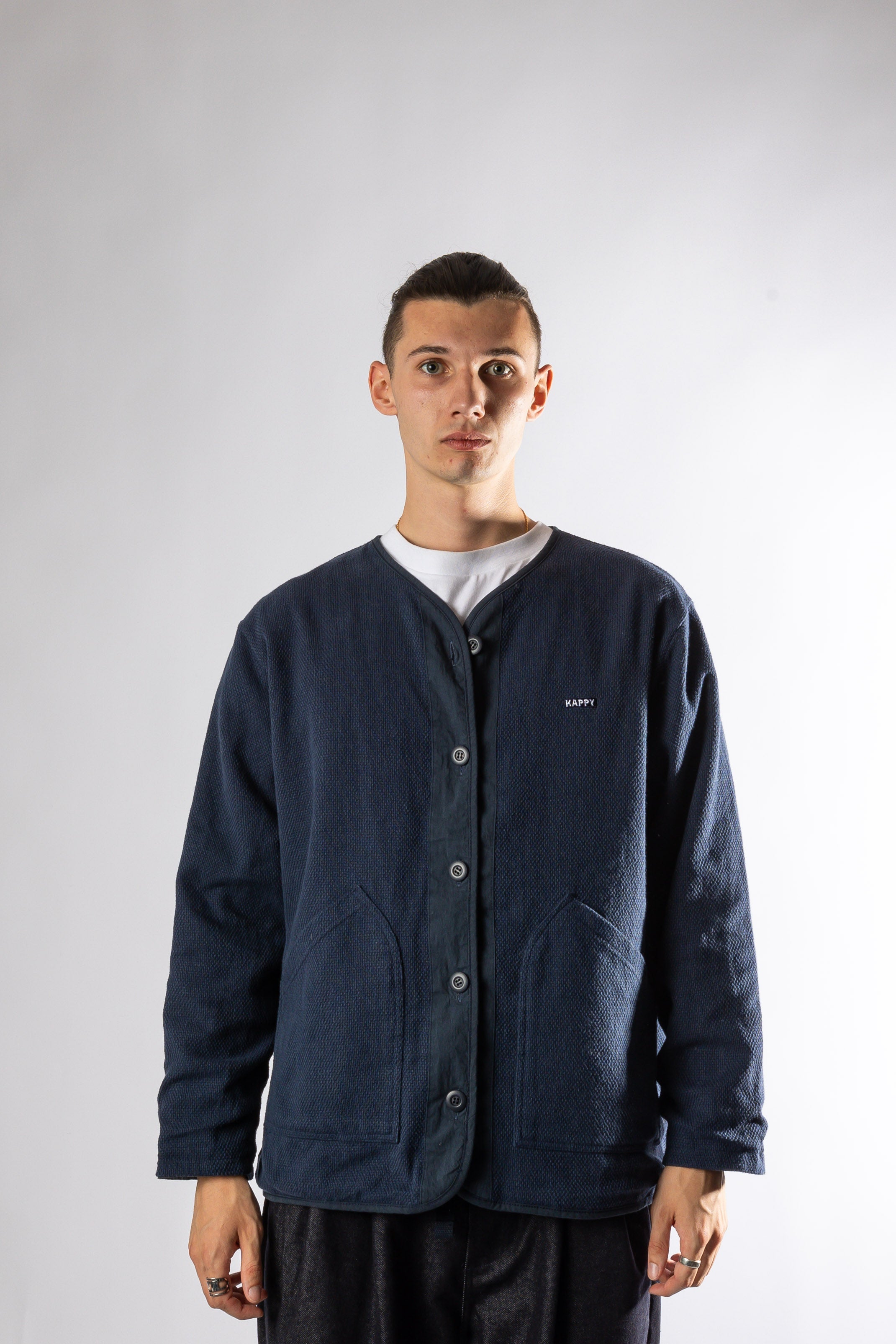 REVERSIBLE UTILITY ROUND JACKET NAVY Kappy
