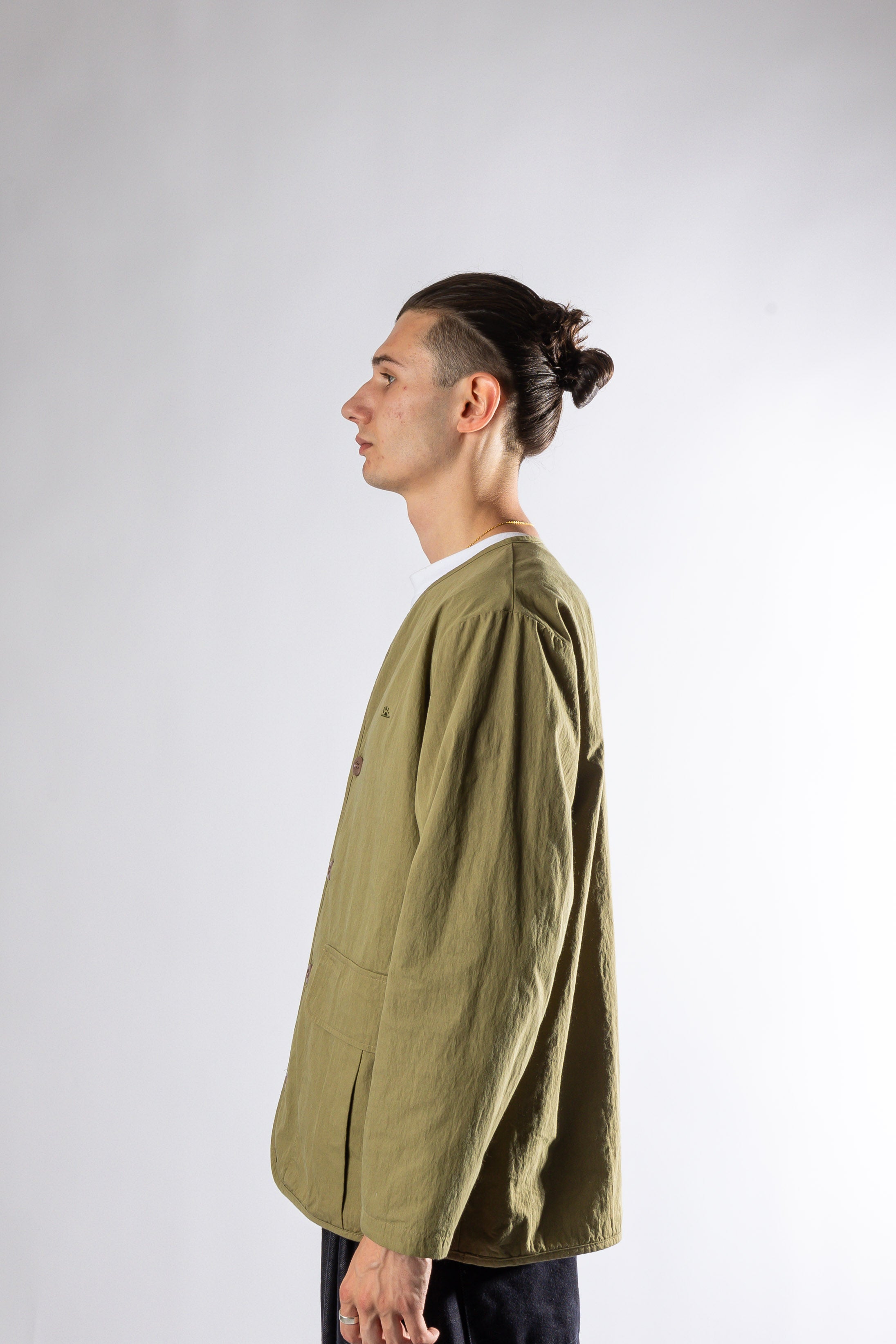 REVERSIBLE UTILITY ROUND JACKET KHAKI Kappy
