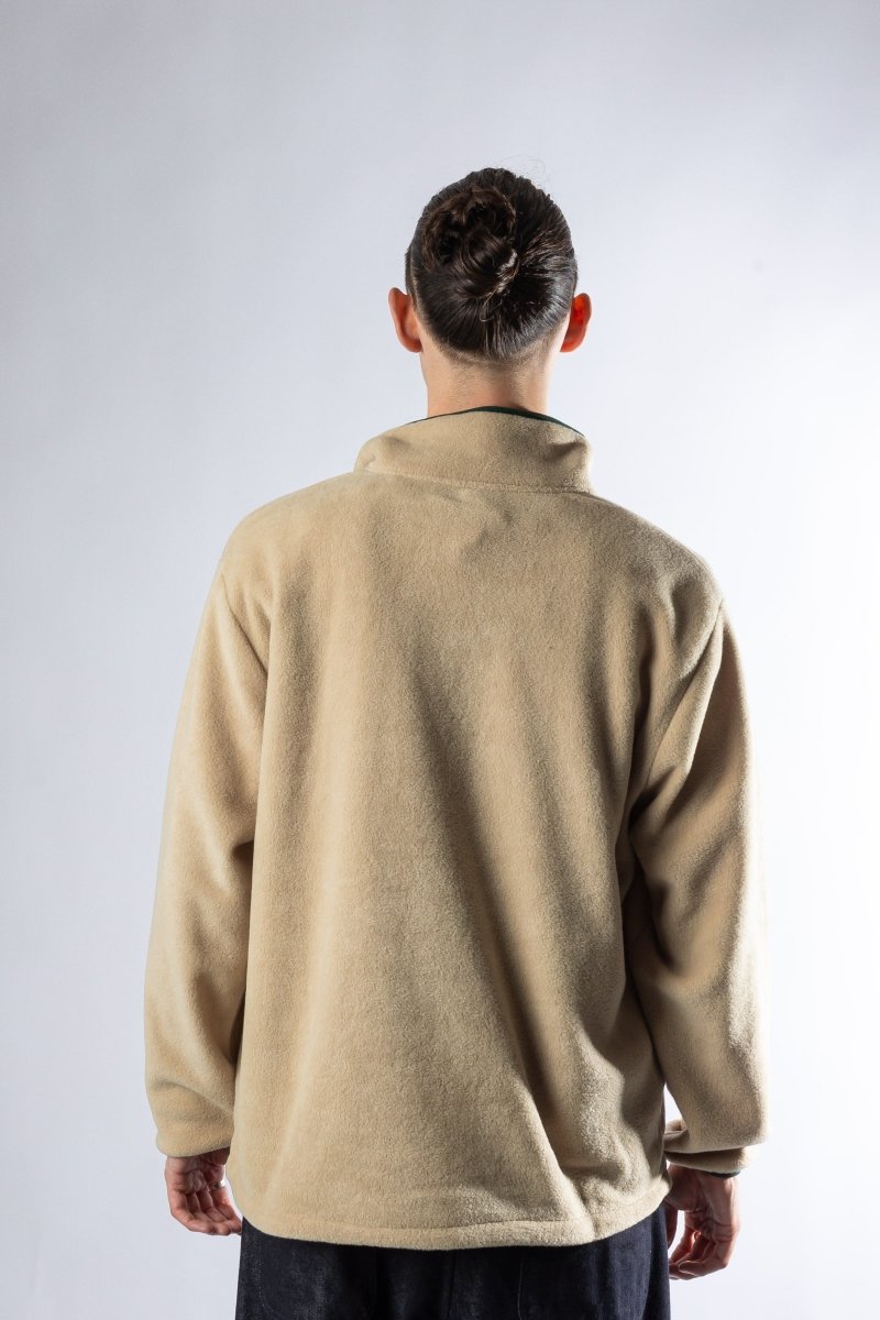 FLEECE BUTTON ANORAK BEIGE Kappy
