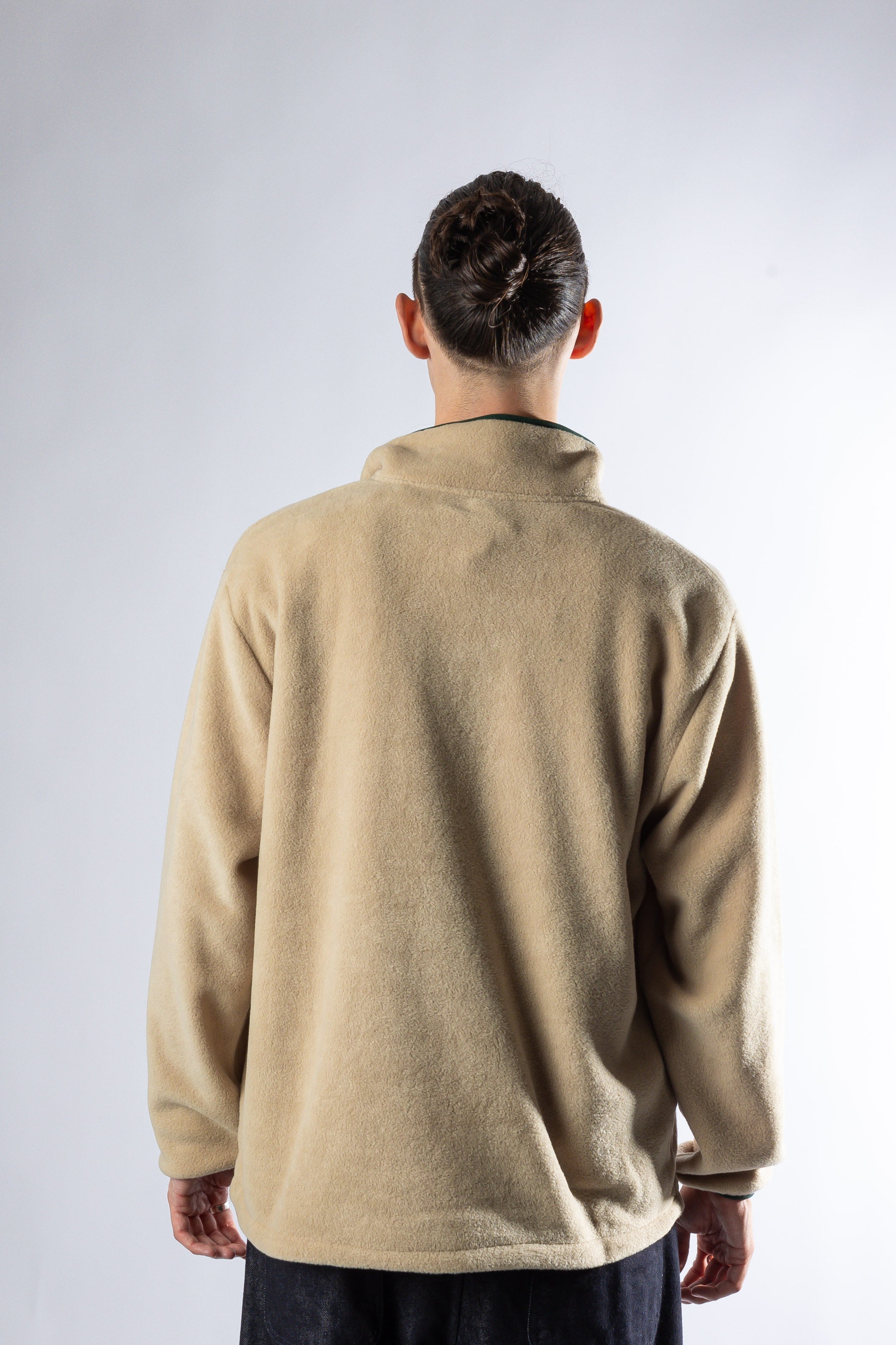 FLEECE BUTTON ANORAK BEIGE Kappy