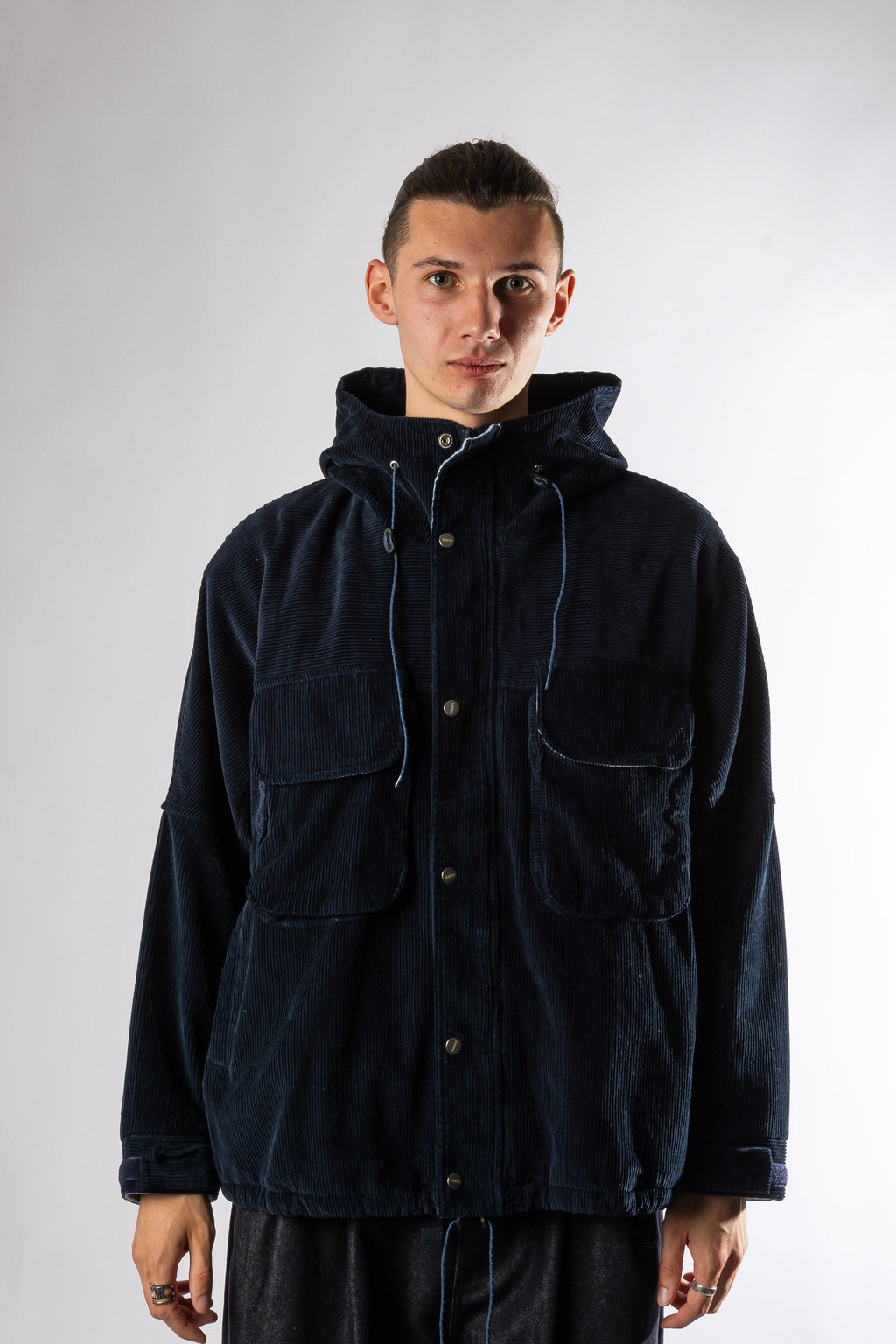 CORDUROY MOUNTAIN JACKET NAVY Kappy