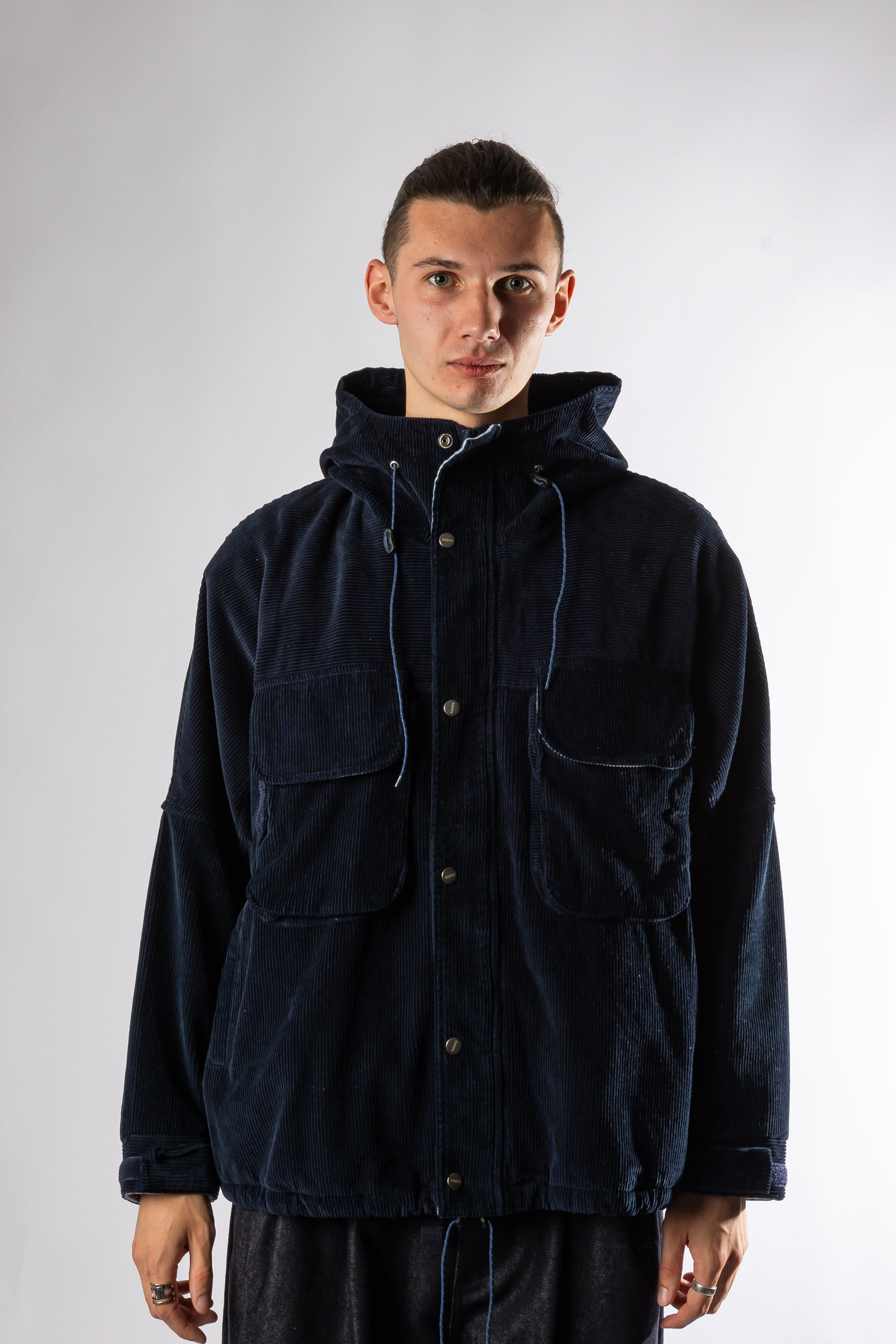 CORDUROY MOUNTAIN JACKET NAVY Kappy