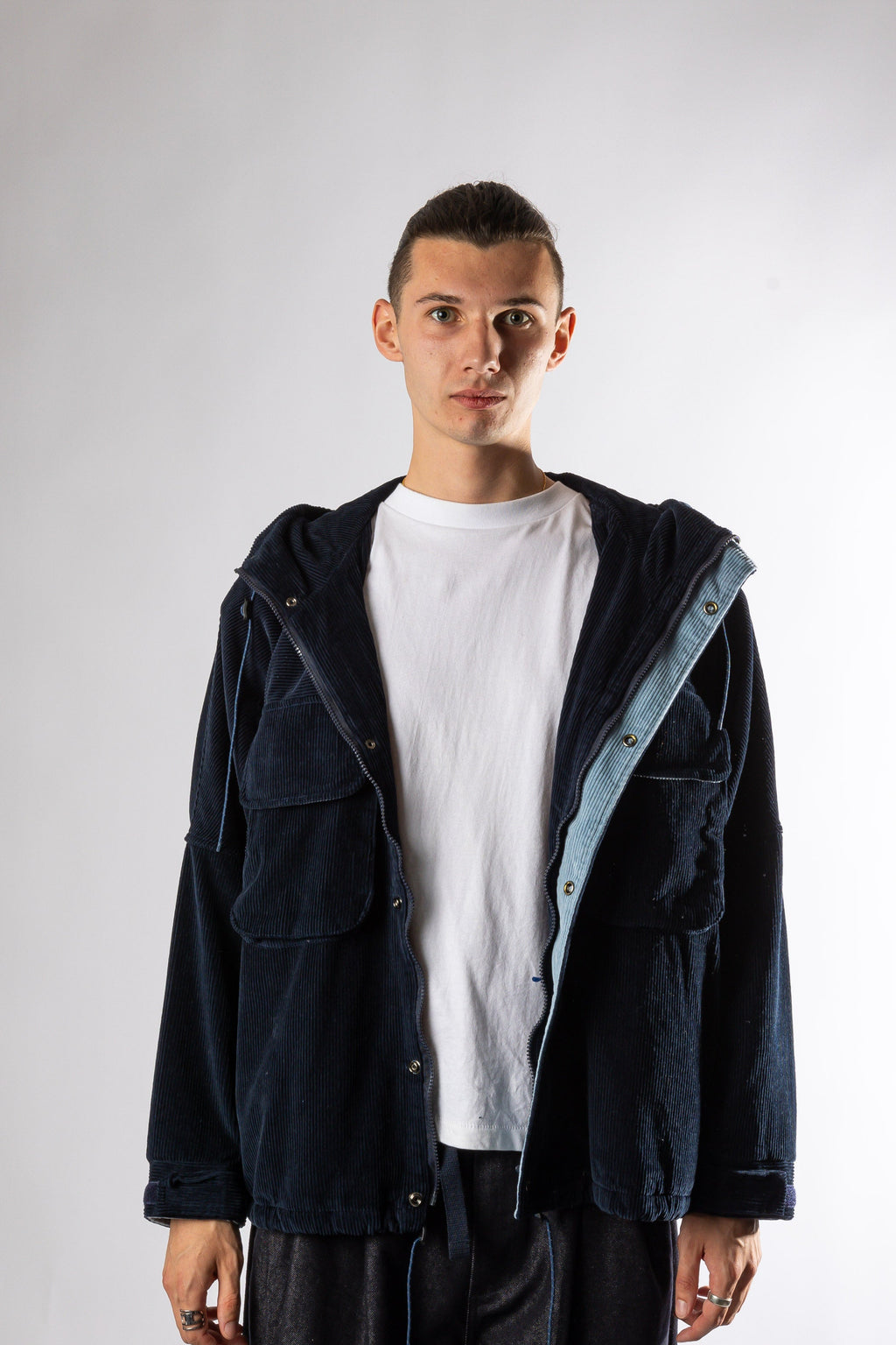 CORDUROY MOUNTAIN JACKET NAVY Kappy