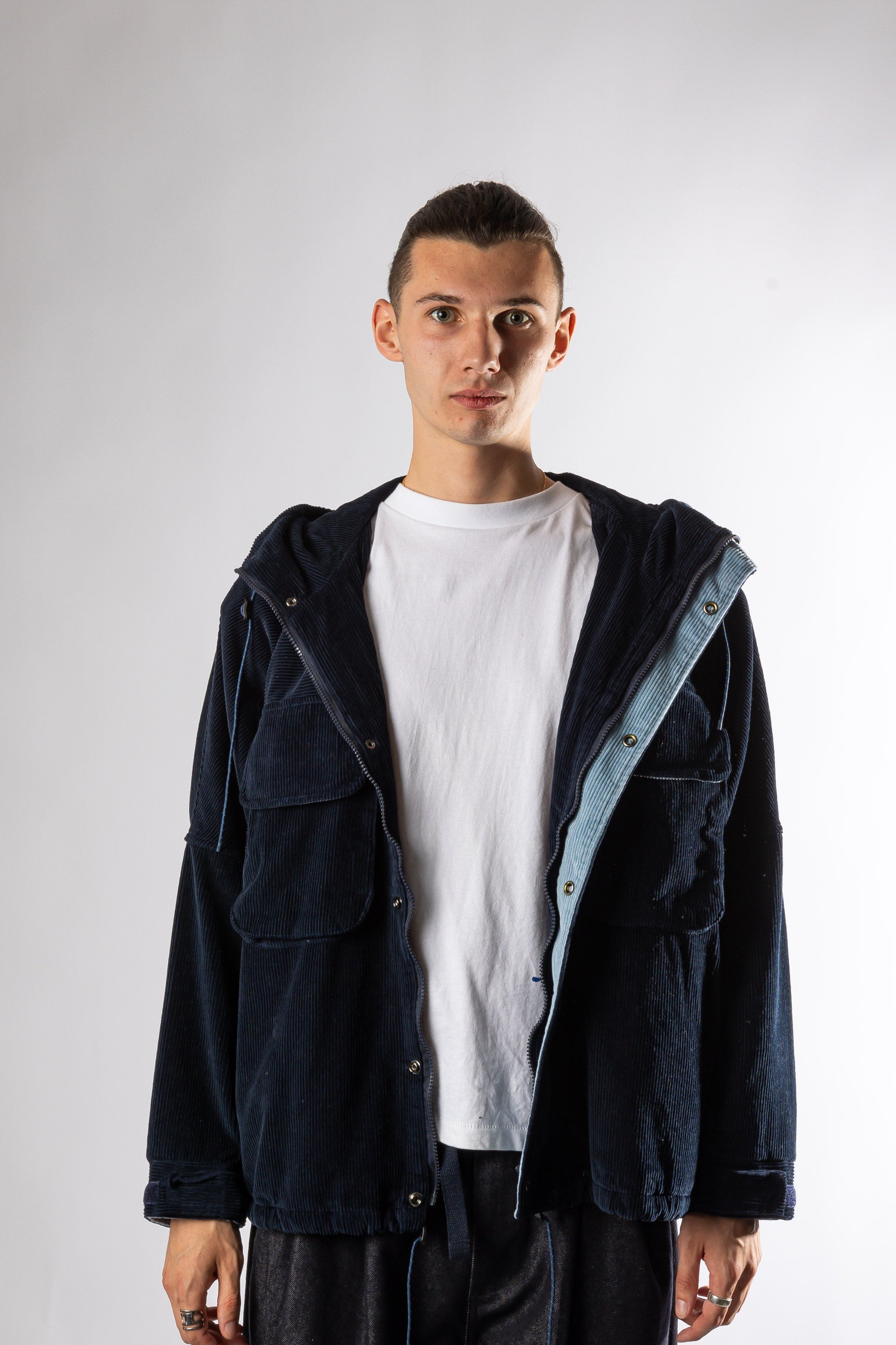 CORDUROY MOUNTAIN JACKET NAVY Kappy