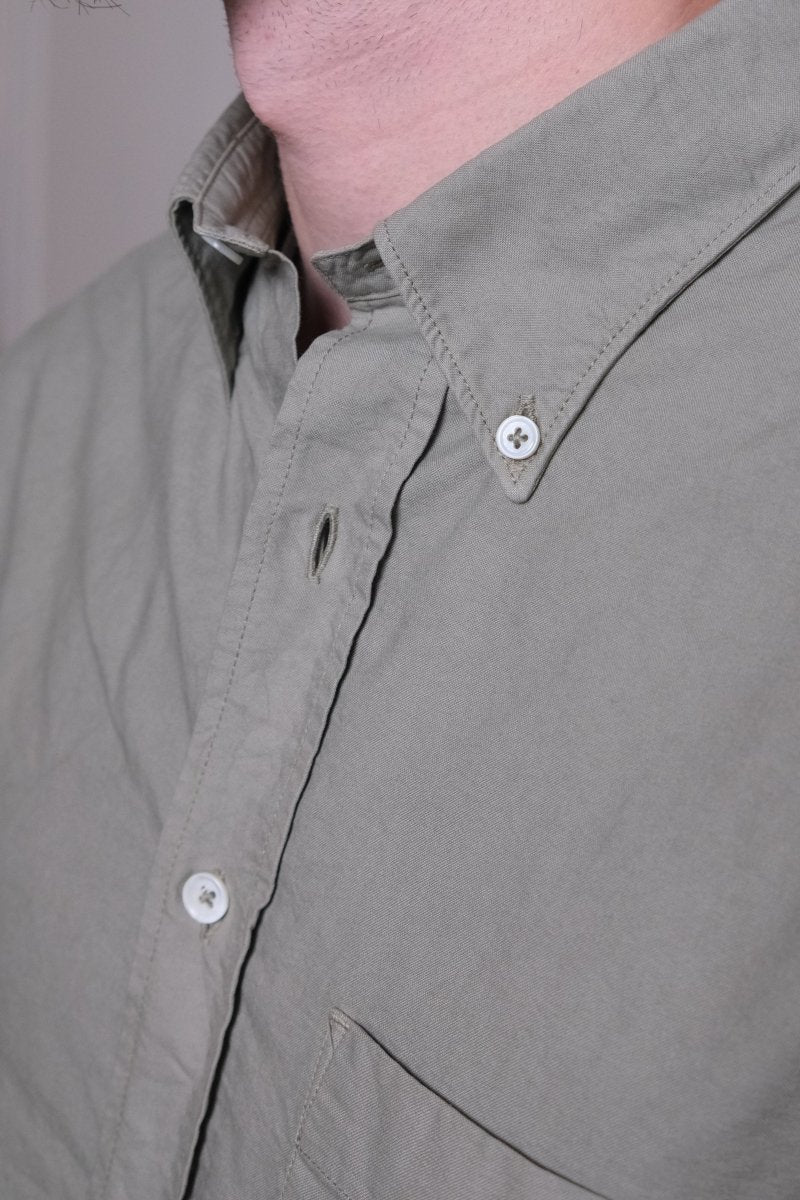 Dad's shirt - oxford garment dyed - Sauge MUSEUM GARMENTS