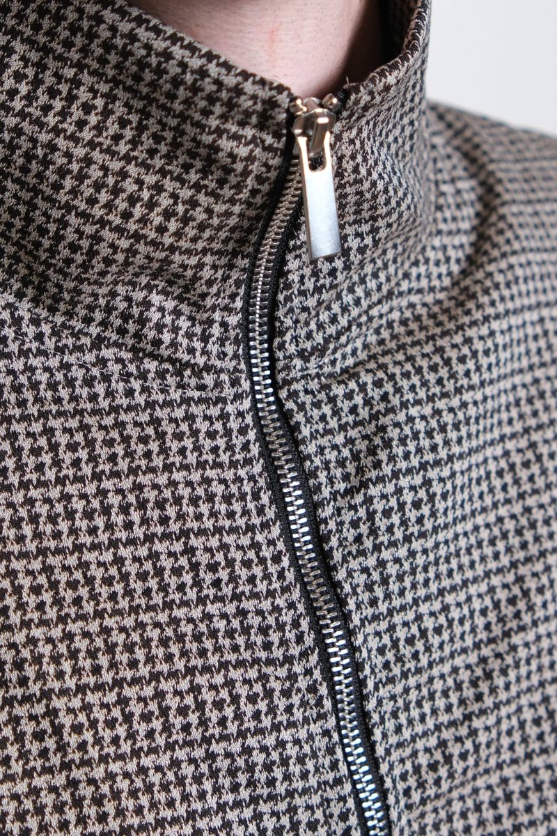 STAND ZIP _ SAND / BROWN CHECK