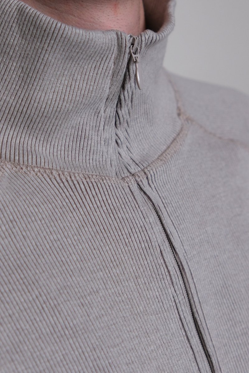 RIB ZIP - GREY RIB