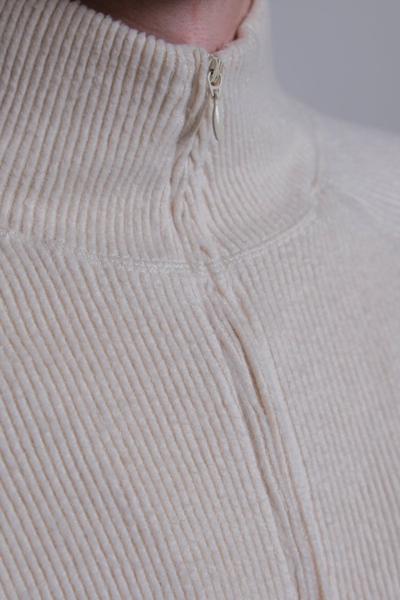 RIB ZIP - Off White