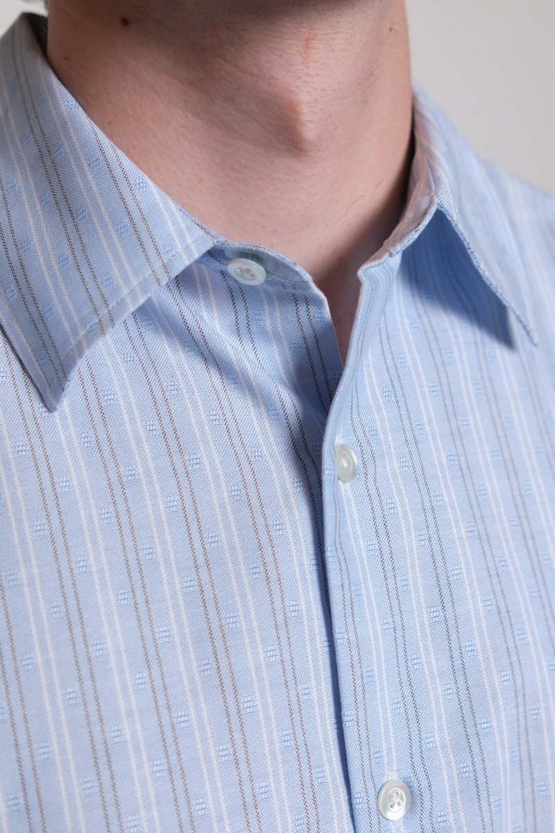 FIND SHIRT - BLUE / WHITE OXFORD STRIPE — photo 4