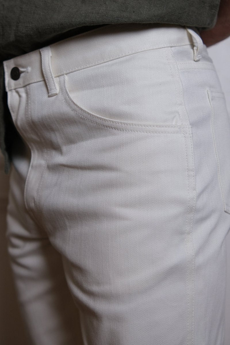 Take Ivy Off-White Pants - Kamakura Shirt - détail tissu twill