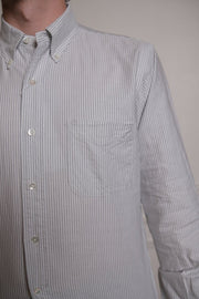Vintage Ivy University ST Gray - Kamakura Shirt - détail boutons nacre