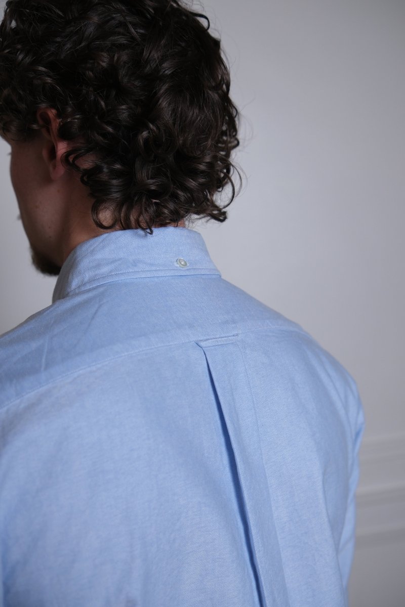 Vintage Ivy Blue Oxford - Kamakura Shirt - détail boutons nacre takase